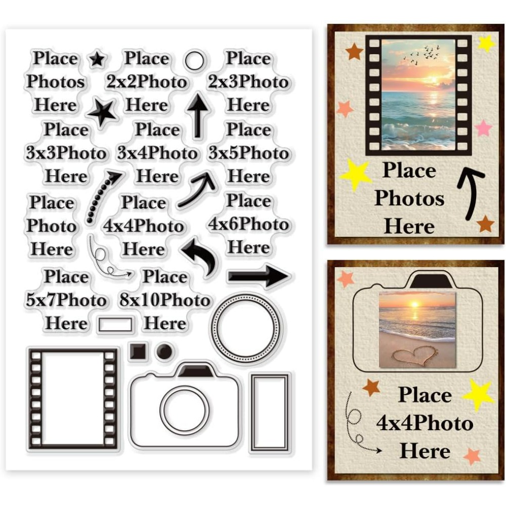 Photography Types - Dodatek do zdjęcia, przezroczysty stempel, strzałka,